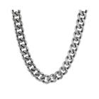 Mens Stainless Steel Curb Chain Necklace