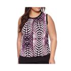 Worthington Chiffon Tank Top - Plus