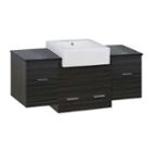 50.75-in. W 18-in. D Modern Wall Mount Plywood-melamine Vanity Base Set Only In Dawn Grey