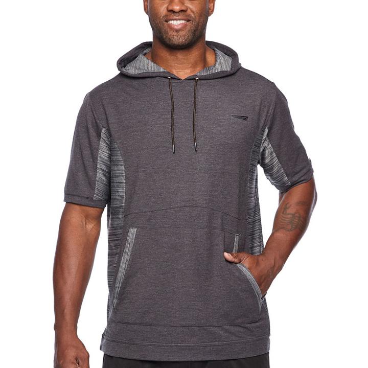 Copper Fit Short Sleeve French Terry Hoodie-big And Tall