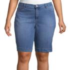 Gloria Vanderbilt Elysee Denim Amanda Bermuda - Plus