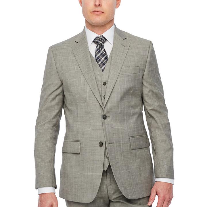 Stafford Checked Classic Fit Suit Jacket