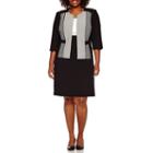 Studio 1 3/4-sleeve Colorblock Jacket Dress - Plus