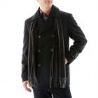 Claiborne Wool-blend Pea Coat