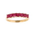 Limited Quantities! Red Lead Glass-filled Ruby 10k Gold Band