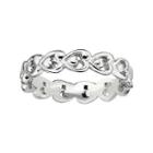 Personally Stackable Sterling Silver Heart Ring