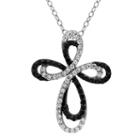 Diamonart Womens 1 1/8 Ct. T.w. White Cubic Zirconia Sterling Silver Pendant Necklace