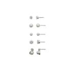 Sensitive Ears Womens 5-pc. Cubic Zirconia Silver Over Brass Jewelry Set
