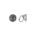 Liz Claiborne Gray Clip On Earrings