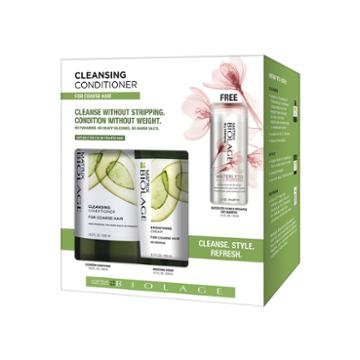Matrix Biolage Cleansing Conditioner Set For Coarse Hair + Free Mini Dry Shampoo