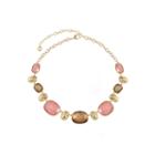 Gloria Vanderbilt Womens Brass Collar Necklace