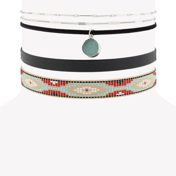 Decree Womens Round Choker Necklace