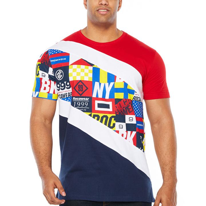 Rocawear Short Sleeve Crew Neck T-shirt-big And Tall