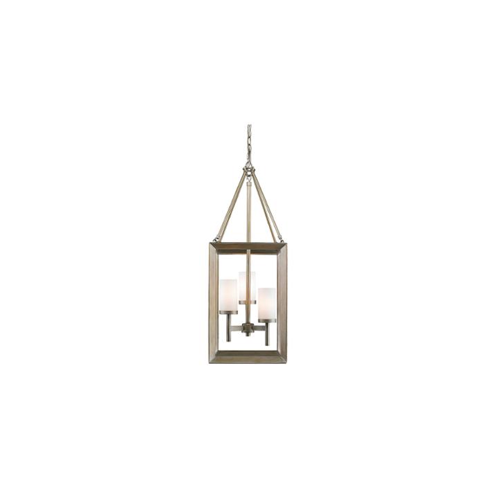 Smyth 3-light Pendant In White Gold