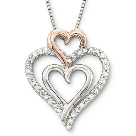 Diamond Heart Pendant Necklace 1/4 Ct. T.w.