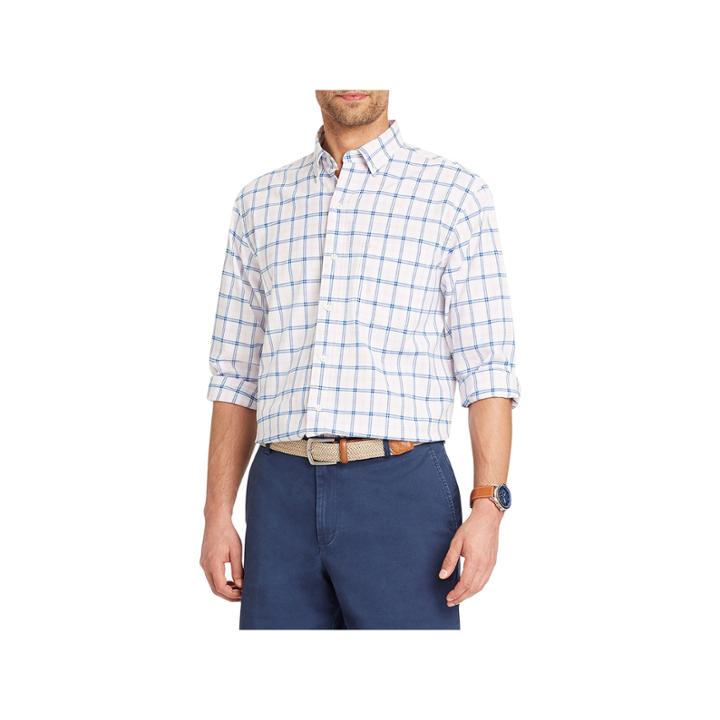 Izod Newport Oxford Long Sleeve Plaid Button-front Shirt