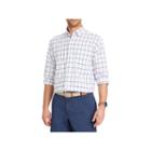 Izod Newport Oxford Long Sleeve Plaid Button-front Shirt