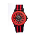 Crayo Womens Carnival Red & Black Nylon-strap Watch With Date Cracr0701