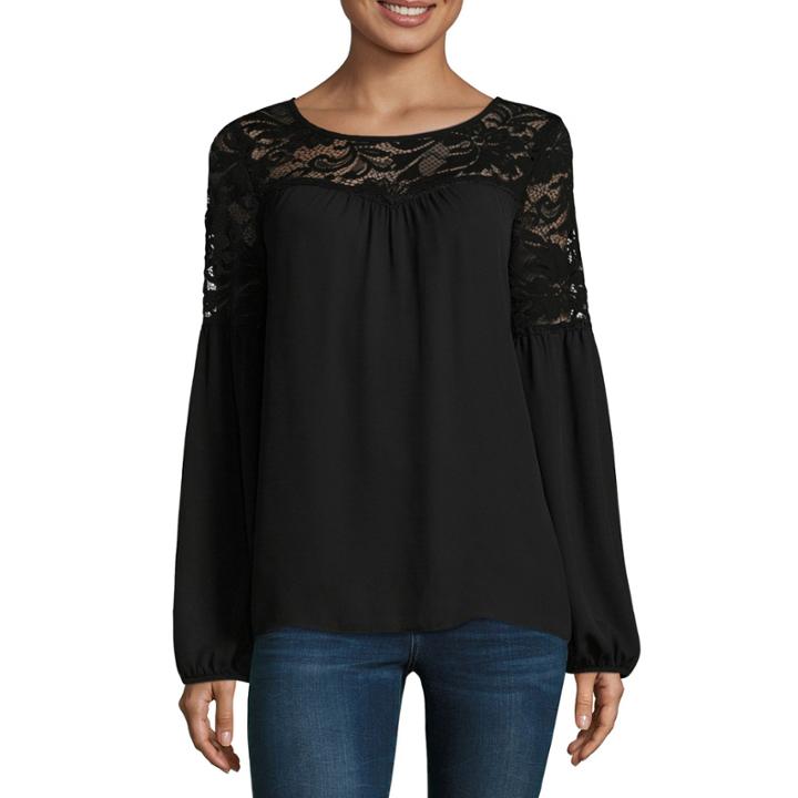 Alyx Bell Sleeve Lace Yoke Blouse