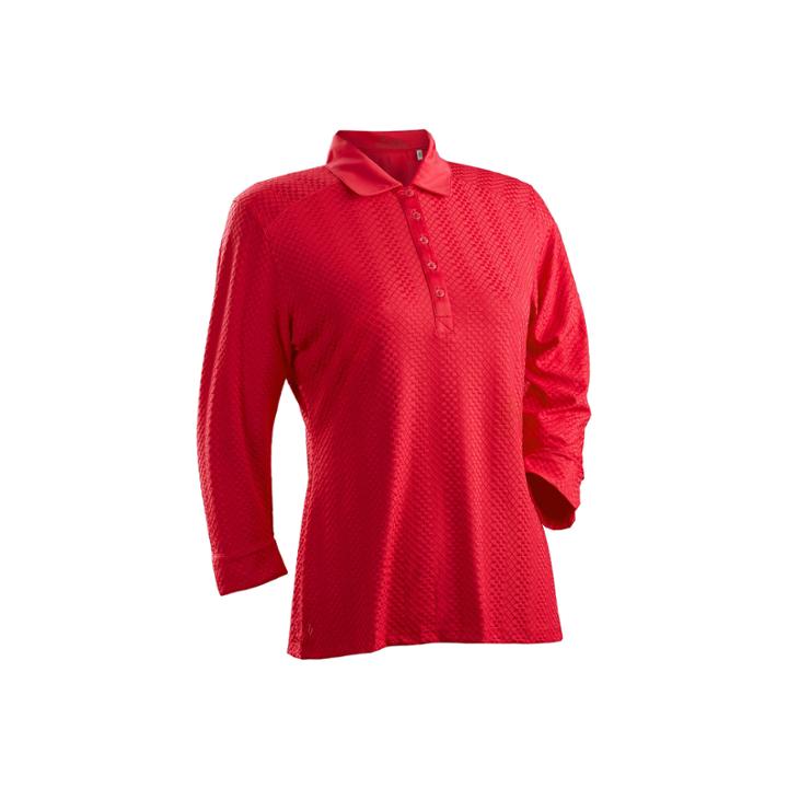 Nancy Lopez Golf Grace 3/4 Sleeve Plus Polo