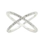 Sparkle Allure Womens Clear Cocktail Ring