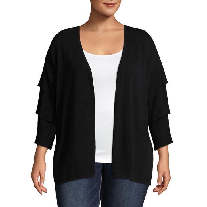 Belle + Sky Tiered Sleeve Cardigan Plus