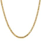 Solid Byzantine 24 Inch Chain Necklace