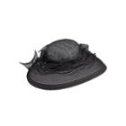 Scala&trade; Organza Ribbon Sinamay Derby Hat