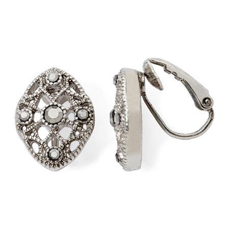 Liz Claiborne Marcasite Clip Earrings