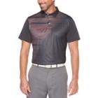 Pga Tour Easy Care Short Sleeve Argyle Polo Shirt