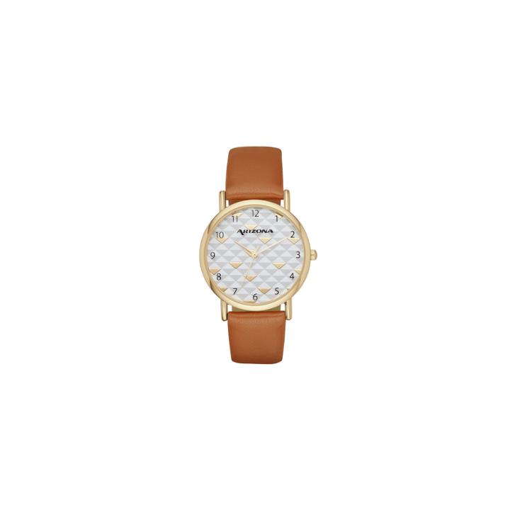 Arizona Womens Brown Strap Watch-fmdarz135