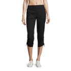 Made For Life Woven Cinched Workout Capri-tall
