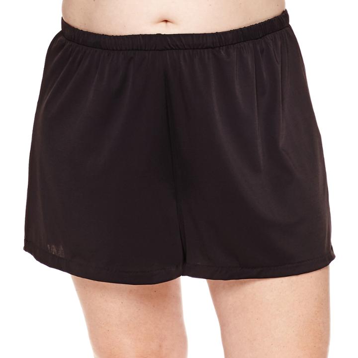 Azul By Maxine Of Hollywood Solid Swim Shorts Plus