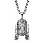 Star Wars R2-d2 Mens 3d Stainless Steel Pendant Necklace