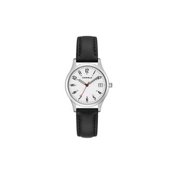 Caravelle Womens Black Strap Watch-43m118