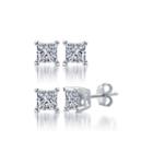 Classic 1 Ct. T.w. Princess White Diamond 10k Gold Stud Earrings