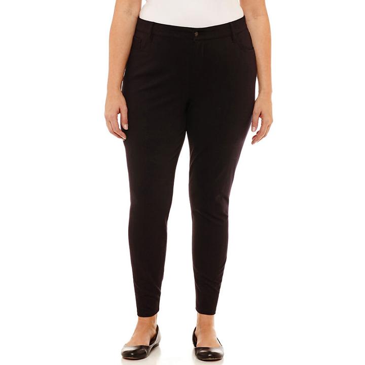 Liz Claiborne Classic Slim Fit Ponte Pant-plus