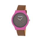 Crayo Unisex Brown Strap Watch-cracr4502