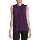 Liz Claiborne Twist Front Knit Tank Top