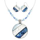 Mixit&trade; Blue Stone Necklace And Earrings Set