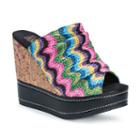 Muk Luks Peyton Womens Wedge Sandals