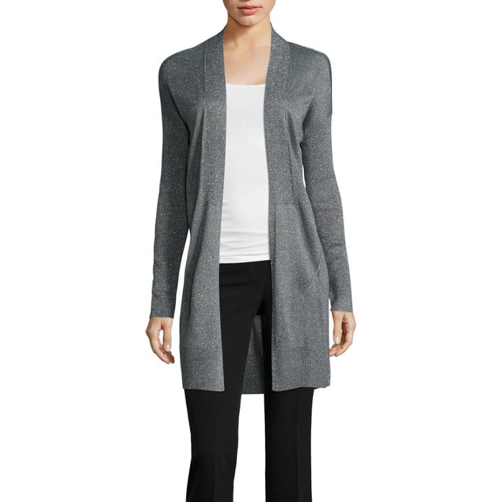 Worthington Long Sleeve V Neck Cardigan
