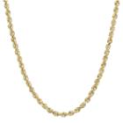 Infinite Gold&trade; 14k Yellow Gold 22 Glitter Solid Rope Chain
