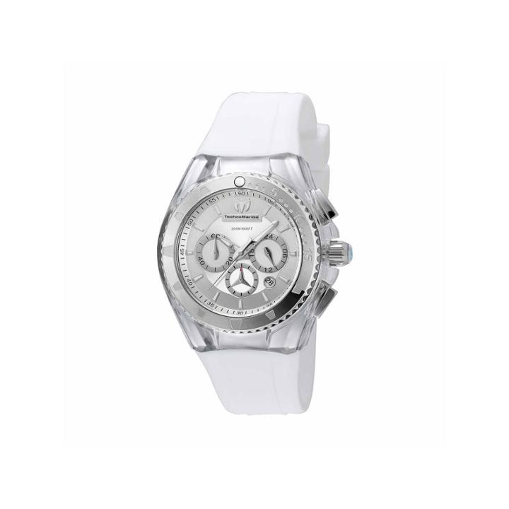 Techno Marine Womens White Strap Watch-tm-115171
