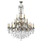 Windsor Collection 45 Light 4-tier Clear Crystal Chandelier