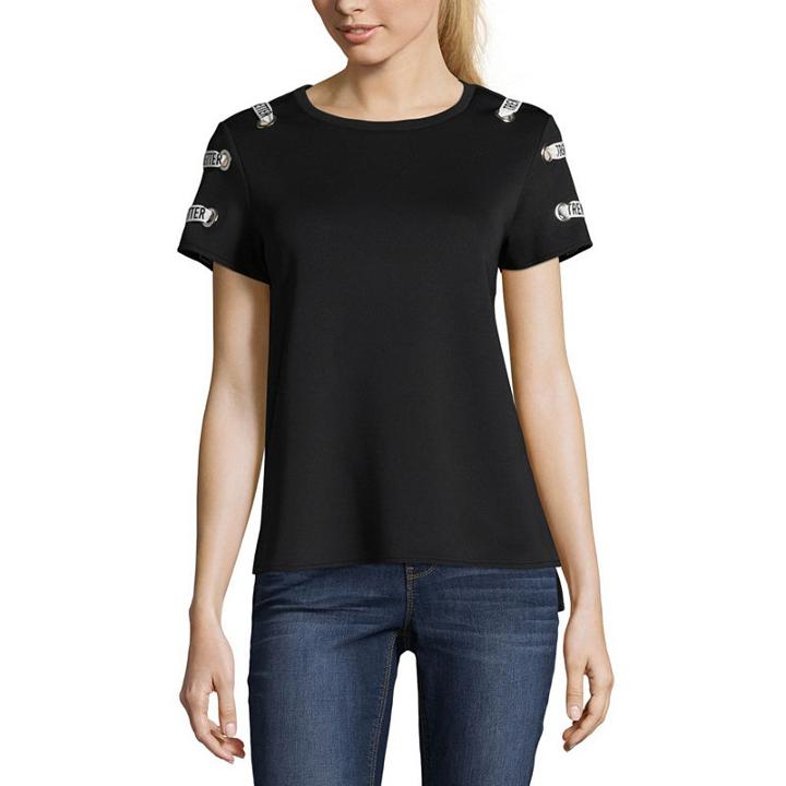 Project Runway Grommet Graphic Tape Tee