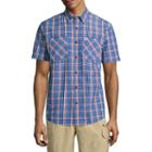 Coleman Short Sleeve Plaid Button-front Shirt