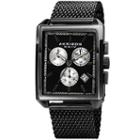 Akribos Xxiv Unisex Black Strap Watch-a-918bk