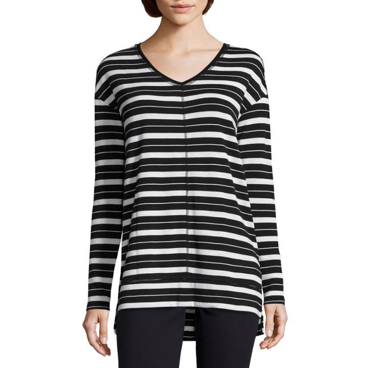 Liz Claiborne Long Sleeve Tunic Top Talls