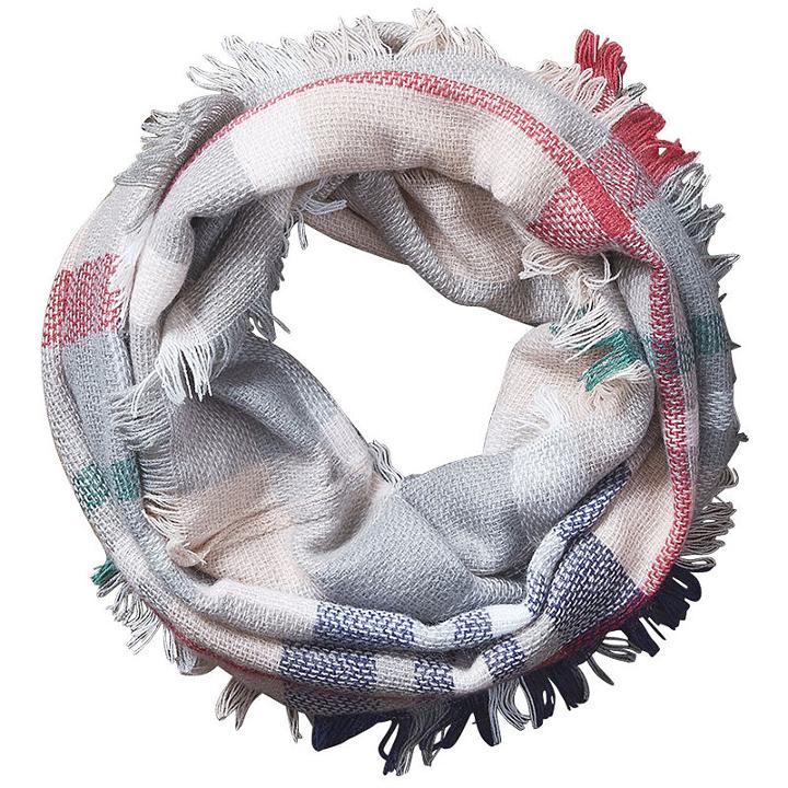 Design Imports Plaid Infinity Cold Weather Scarf